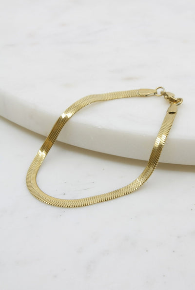 Snake Chain Gold Bracelet