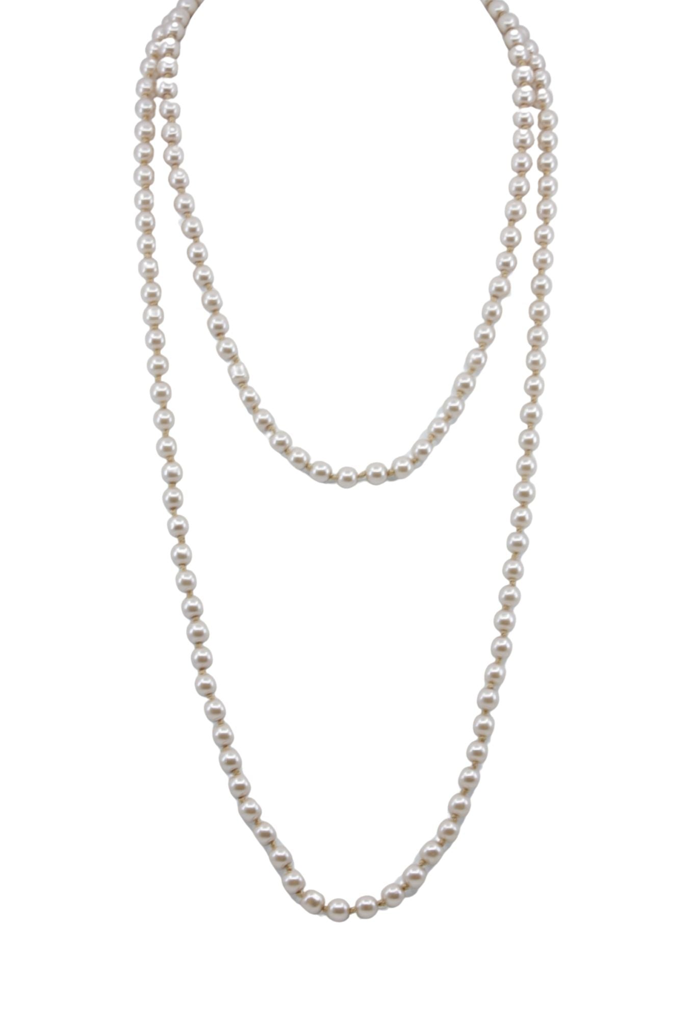 Exclusive Rose Gold Geometric Pearl Necklace main image 1