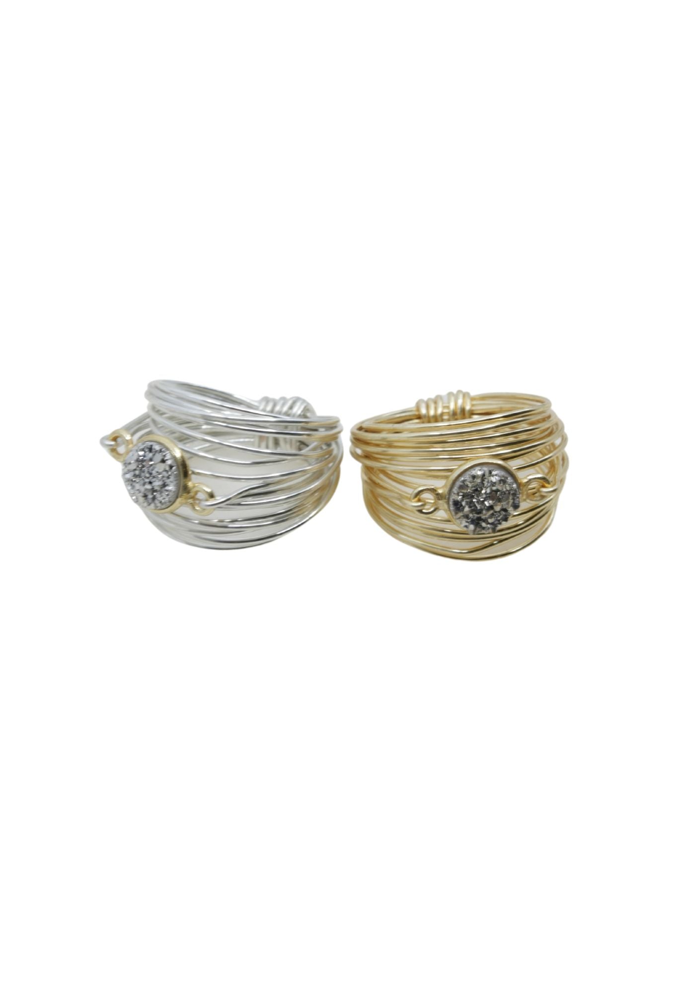 Torrey Ring in White Druzy