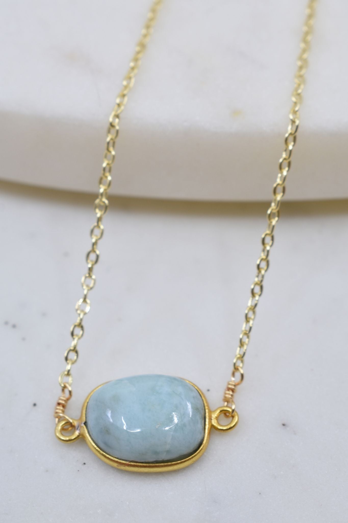 Mrs. Parker Necklace in Larimar