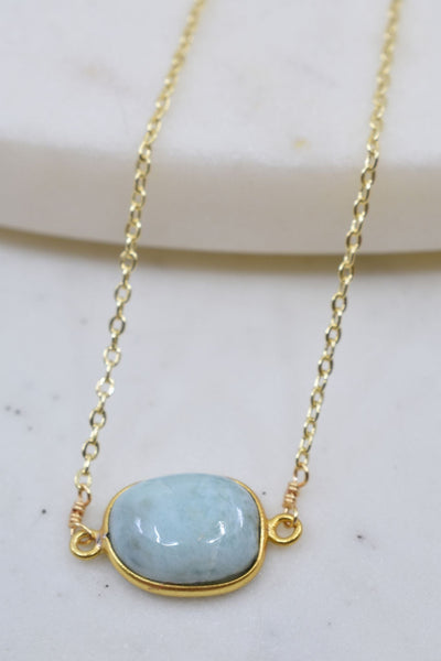 Mrs. Parker Necklace in Larimar