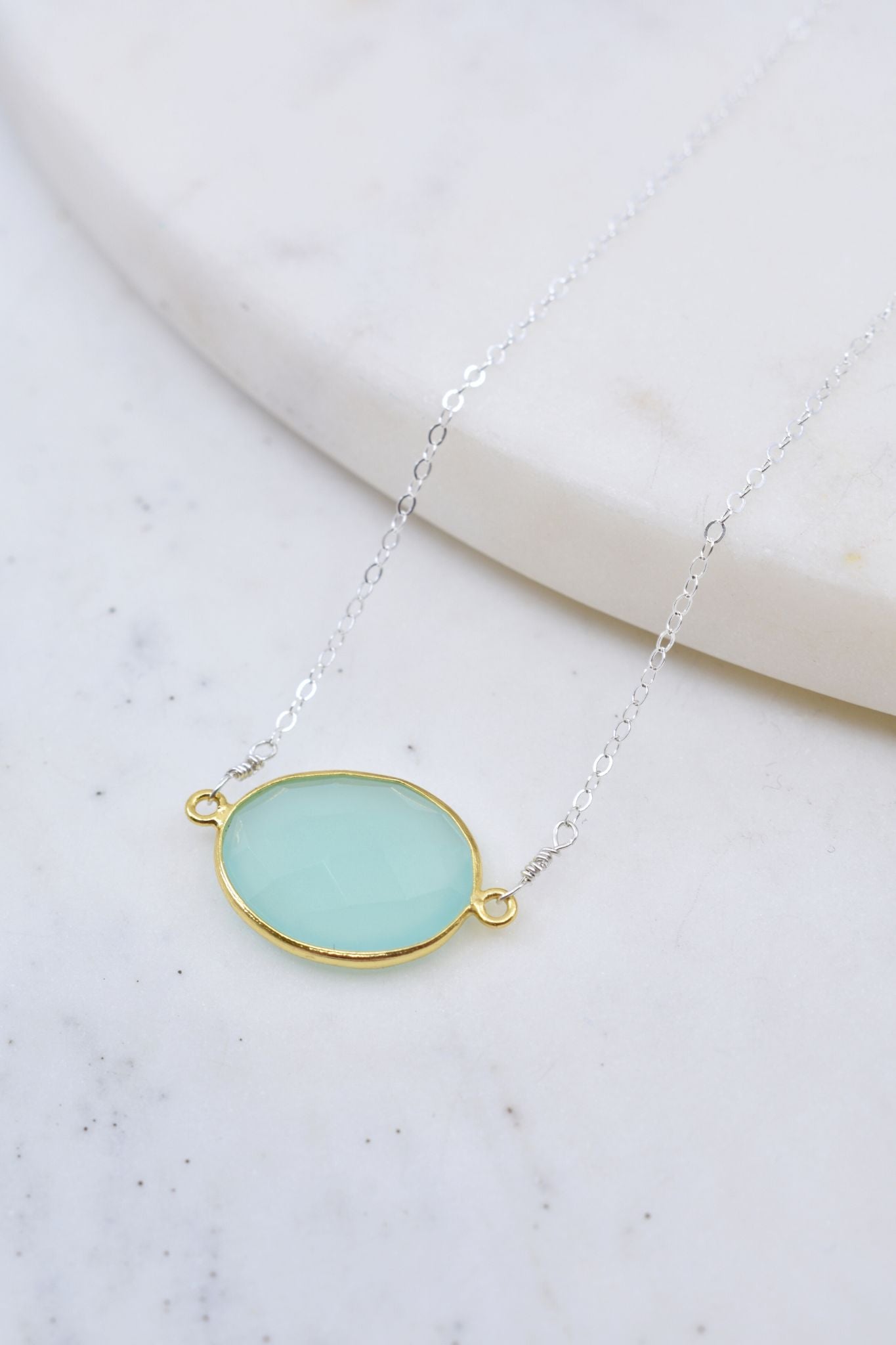 Mrs. Parker Necklace in Chalcedony