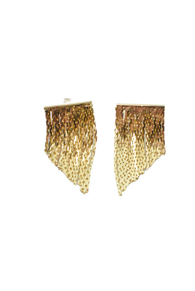 Fancy Gold Tassel Earrings
