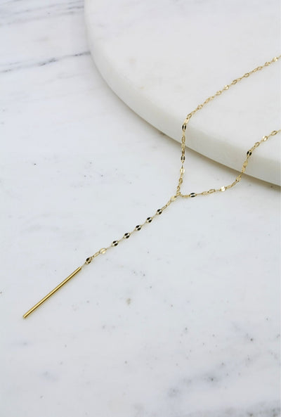 Chain Tassel Drop Necklace