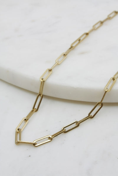 Gold Paperclip Chain