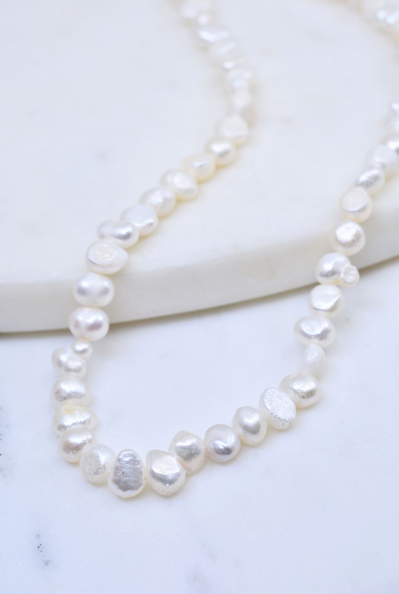 Simple Baroque Pearl Necklace