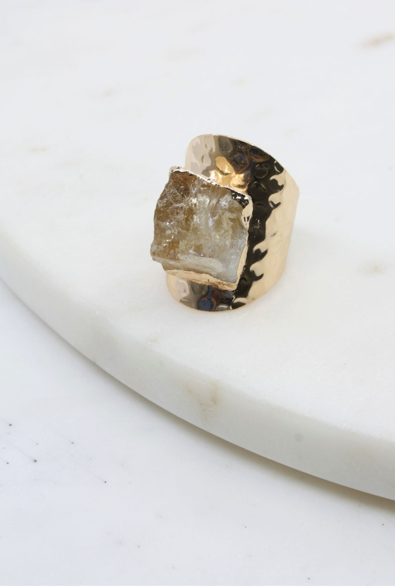 Cocktail Ring with Citrine Stone