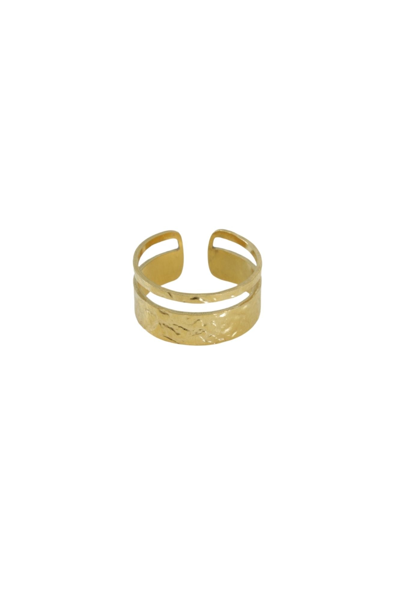 Double Band Gold Accent Ring