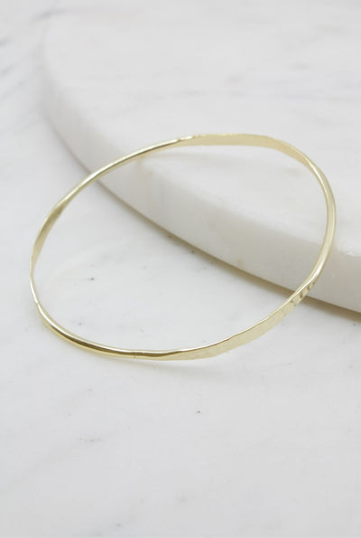 Gold Bracelet with Texture