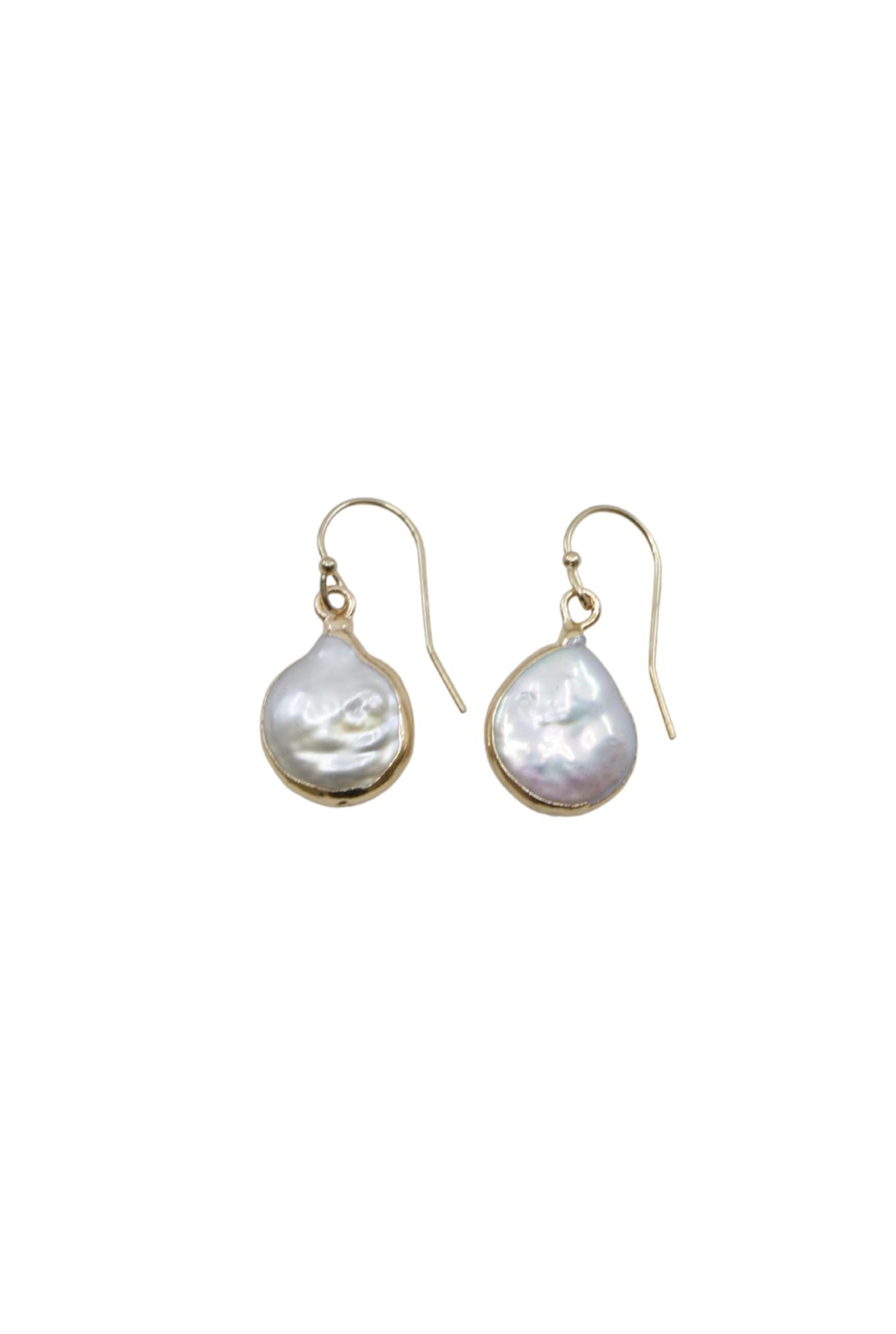 Small Gold Plated Pearl Earrings