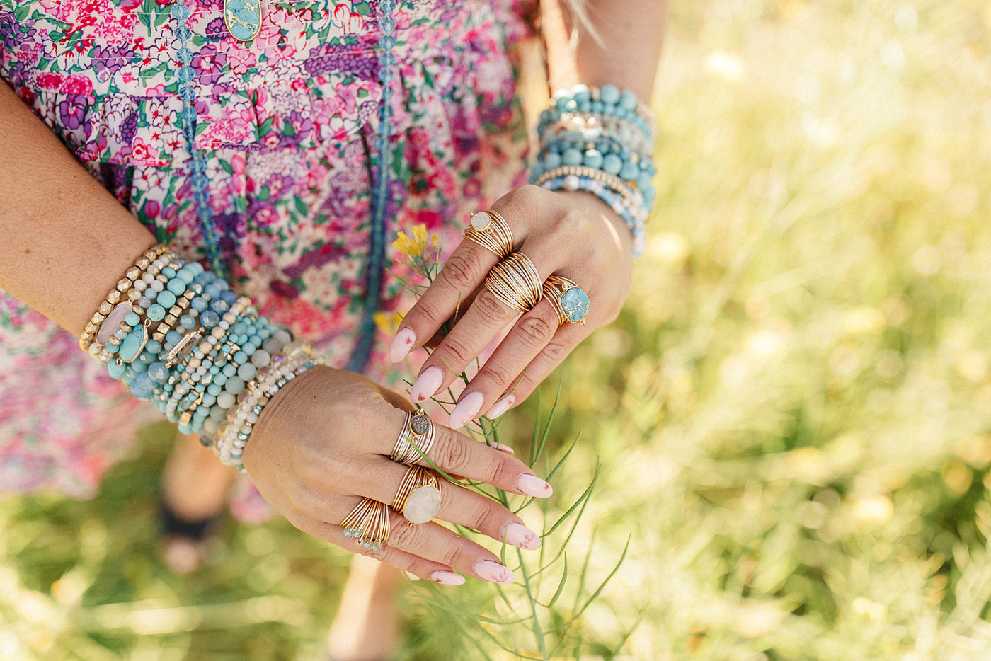 Marcia Multi Color Wire Wrap Ring