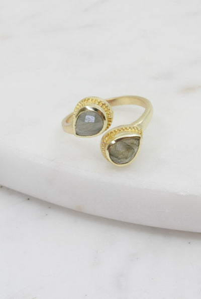 Fancy Labradorite Stone Ring