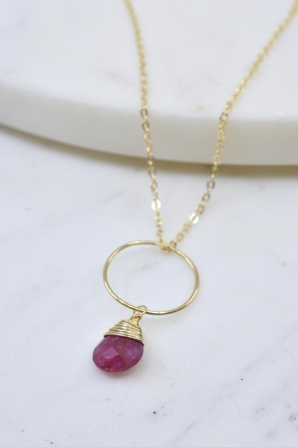 Yuliya Necklace in Ruby