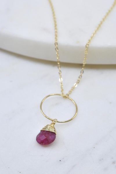 Yuliya Necklace in Ruby