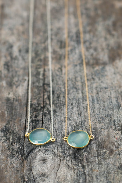 Mrs. Parker Necklace in Chalcedony