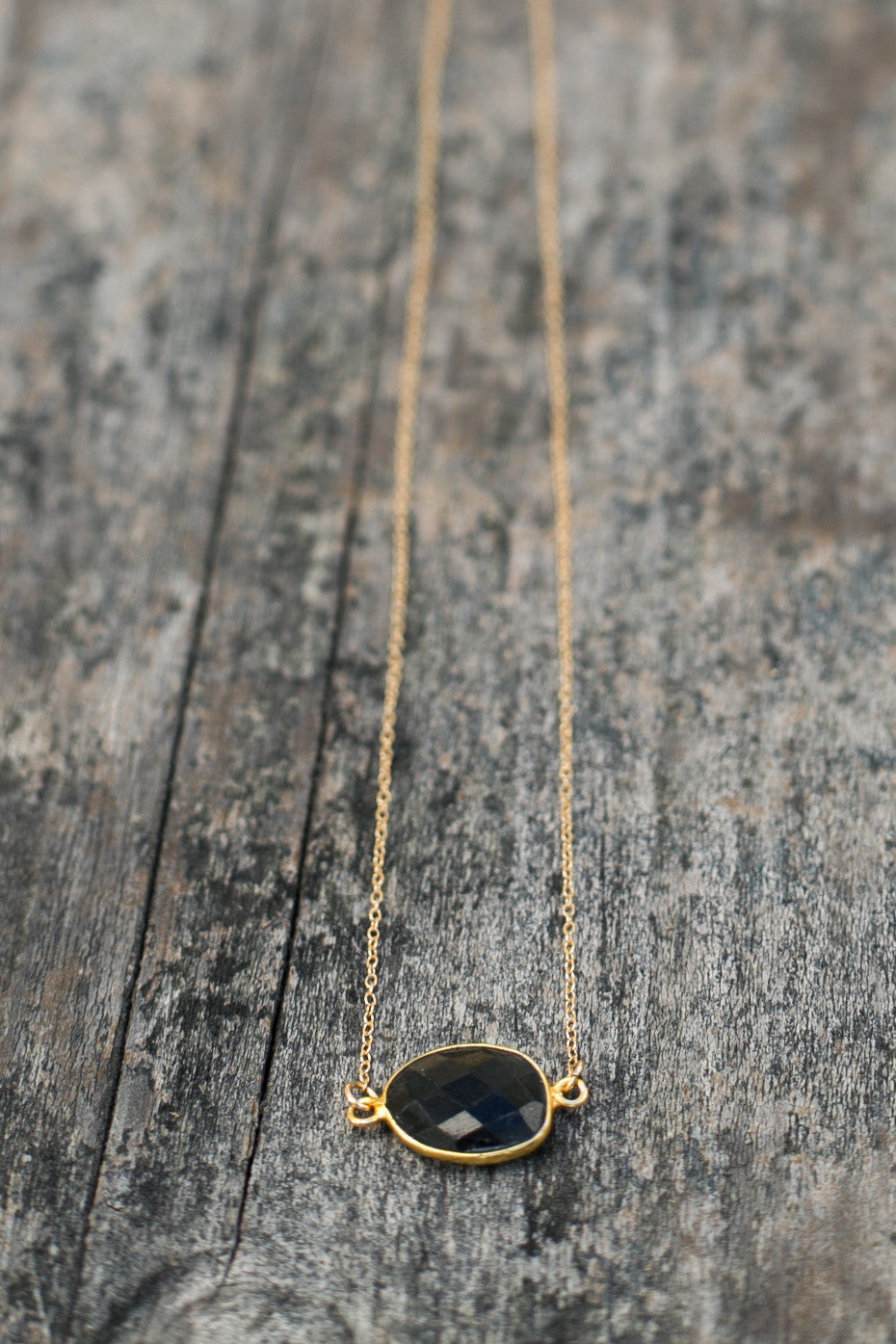 Mrs. Parker Necklace in Black Onyx