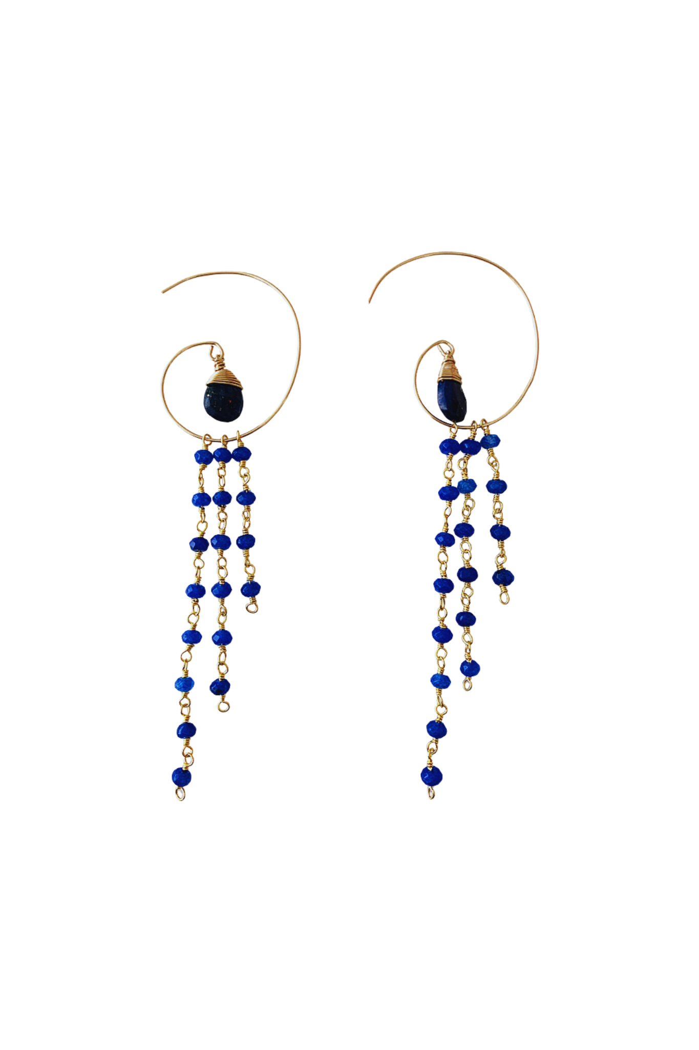 Jessica Hoop Earring in Sapphire