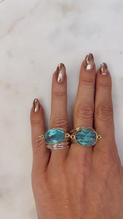 Torrey Ring in Blue Topaz