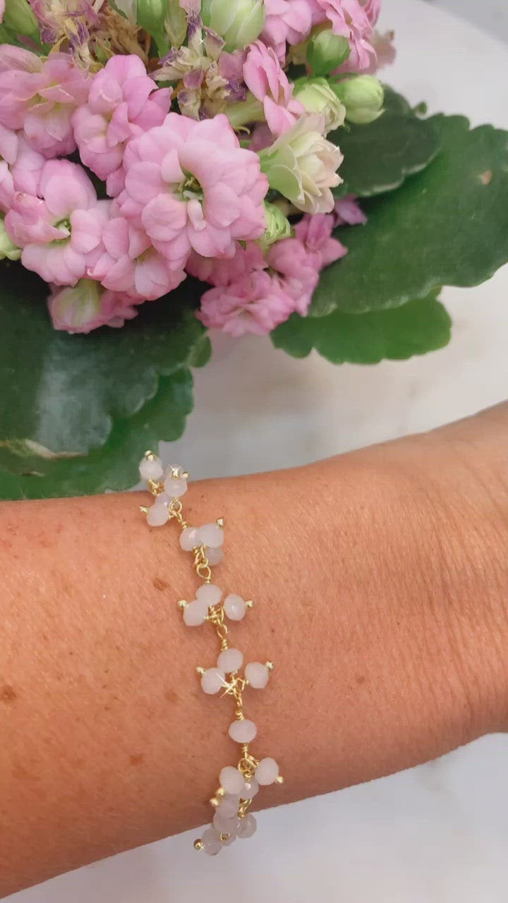 Moonstone Cluster Bracelet