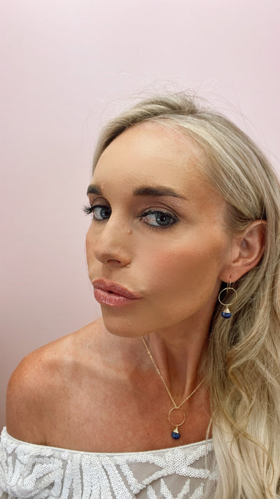Yuliya Earrings in Sapphire
