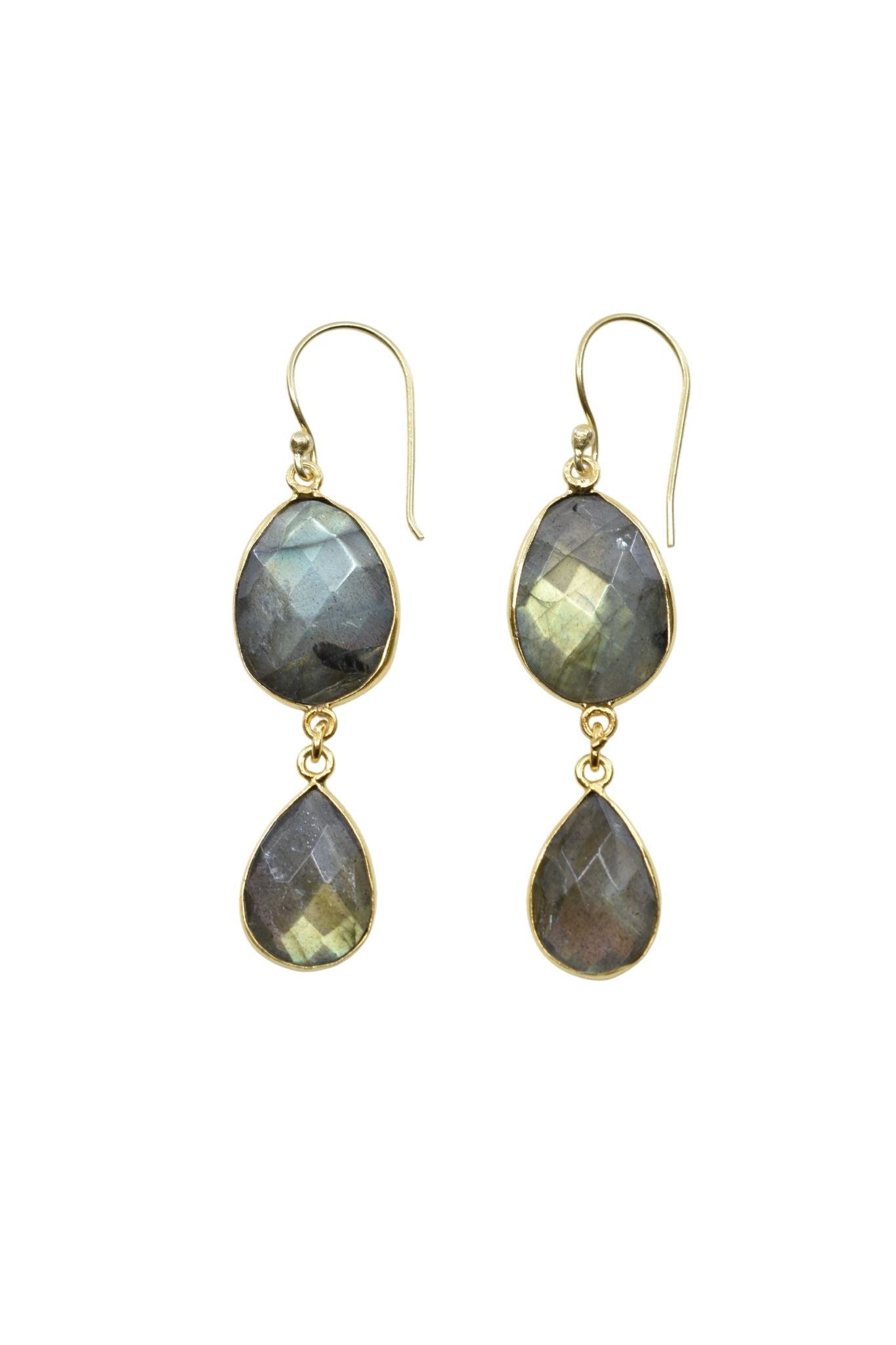 Rome Earrings in Labradorite