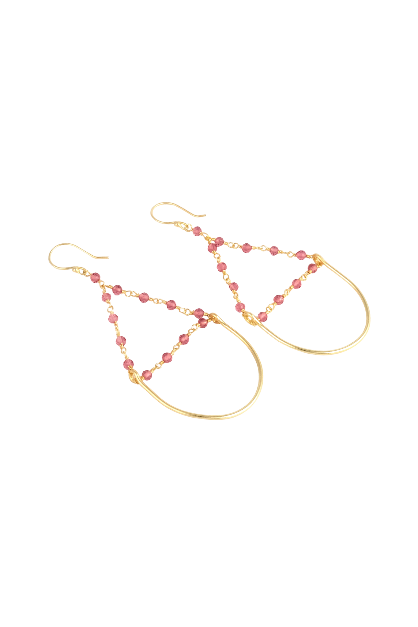 Pink Tourmaline Earrings