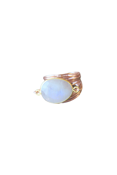 Torrey Ring in Rose Gold with Moonstone