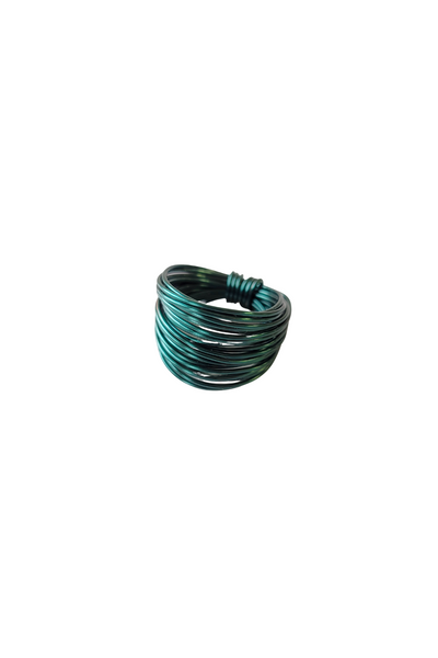 Marcia Wire Wrap Ring in Green