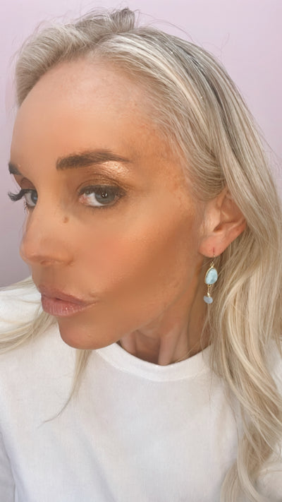 Victoria Ojai Earring in Larimar