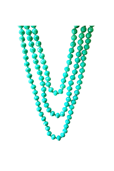 Sea Green Crystal Beaded Necklace