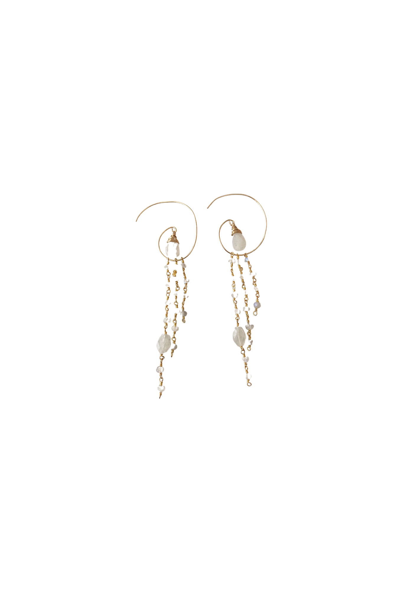 Jessica Hoop Earring in Moonstone