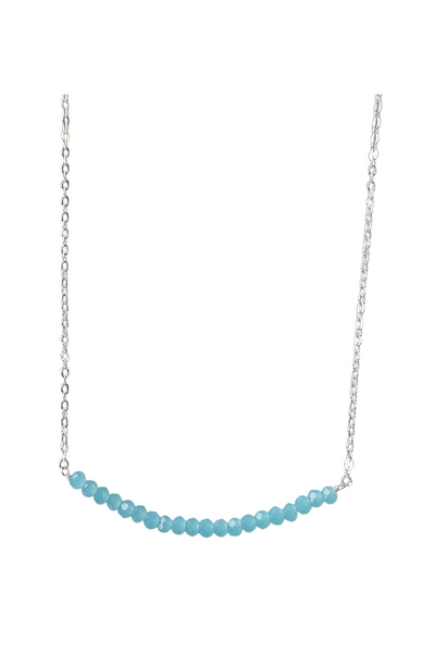 Michelle Bar Necklace in Chalcedony