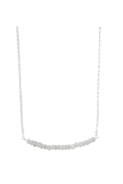 Michelle Bar Necklace in Moonstone