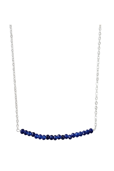 Michelle Bar Necklace in Sapphire