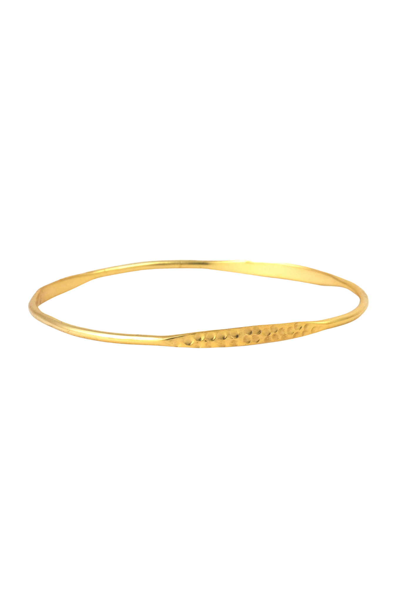 Gold Bracelet with Texture