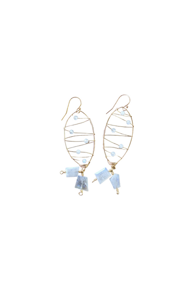 Malibu Earring in Moonstone