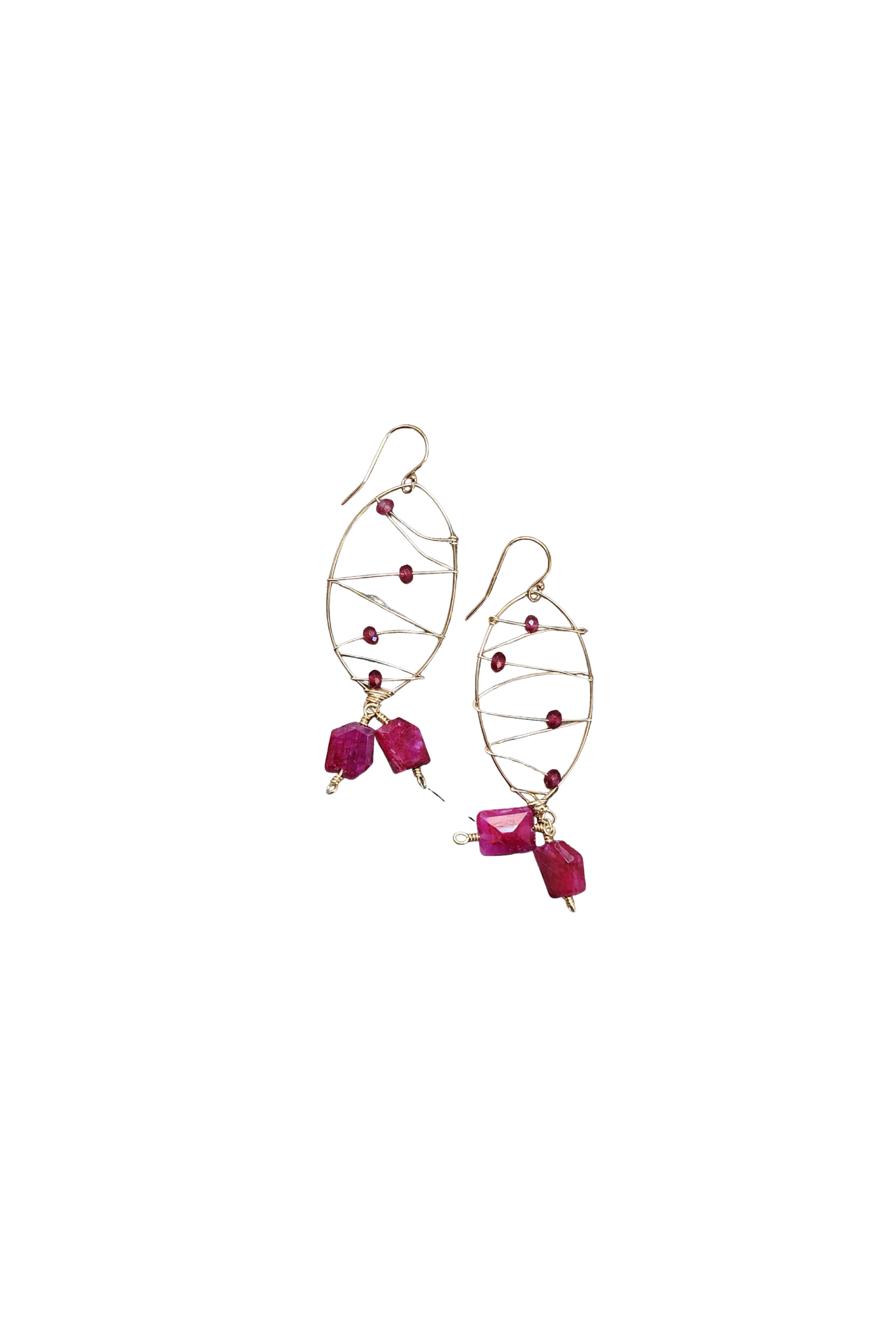 Malibu Earring in Ruby