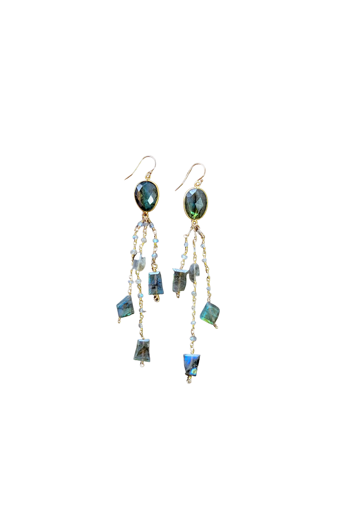 Catalina Earrings in Labradorite