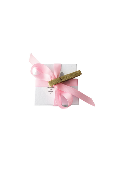 FREE Gift Wrap Boxes with Pink Ribbon and Glitter Clothespin (ADD HOW MANY BOXES YOU NEED FOR YOUR ORDER)