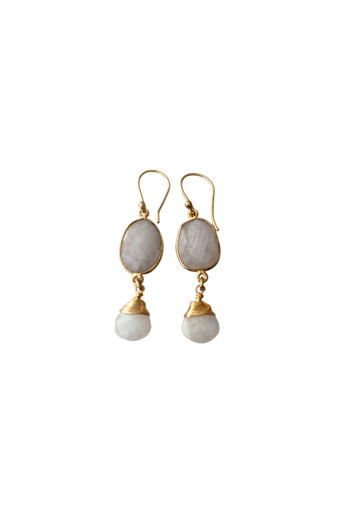 Victoria Earrings in Moonstone