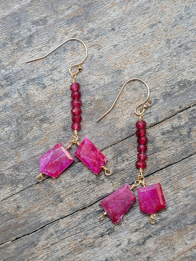 Del Mar Earring in Ruby