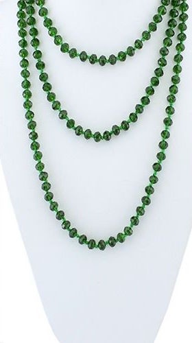 Green Crystal Beaded Necklace