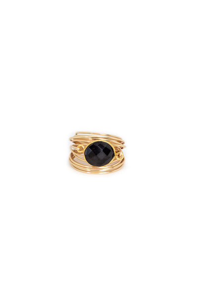 Torrey Ring with Black Onyx