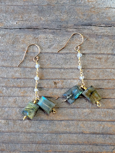 La Jolla Earring in Labradorite