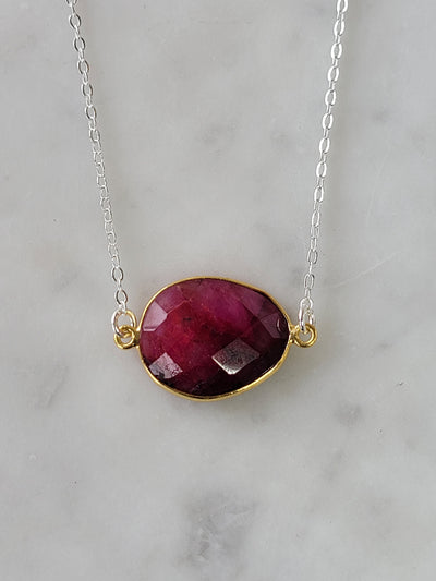 Mrs. Parker Necklace in Ruby