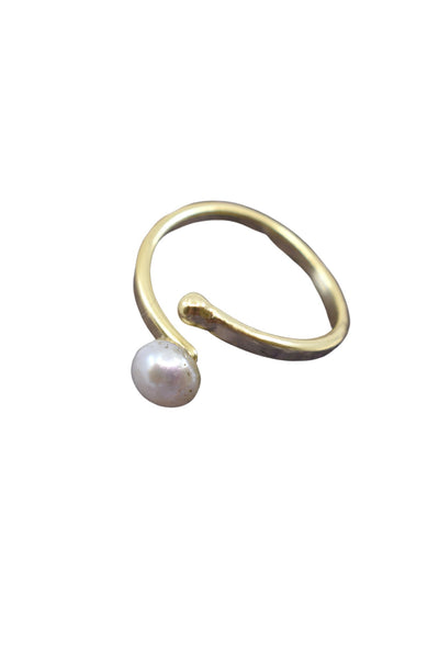 Simple Pearl Adjustable Ring