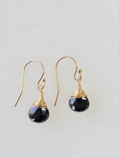 Jill Short Drop Earring in Black Onyx