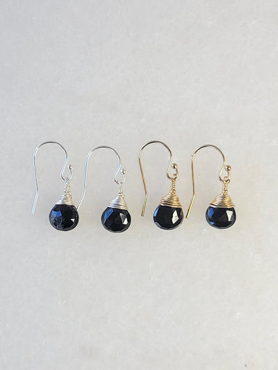 Jill Short Drop Earring in Black Onyx