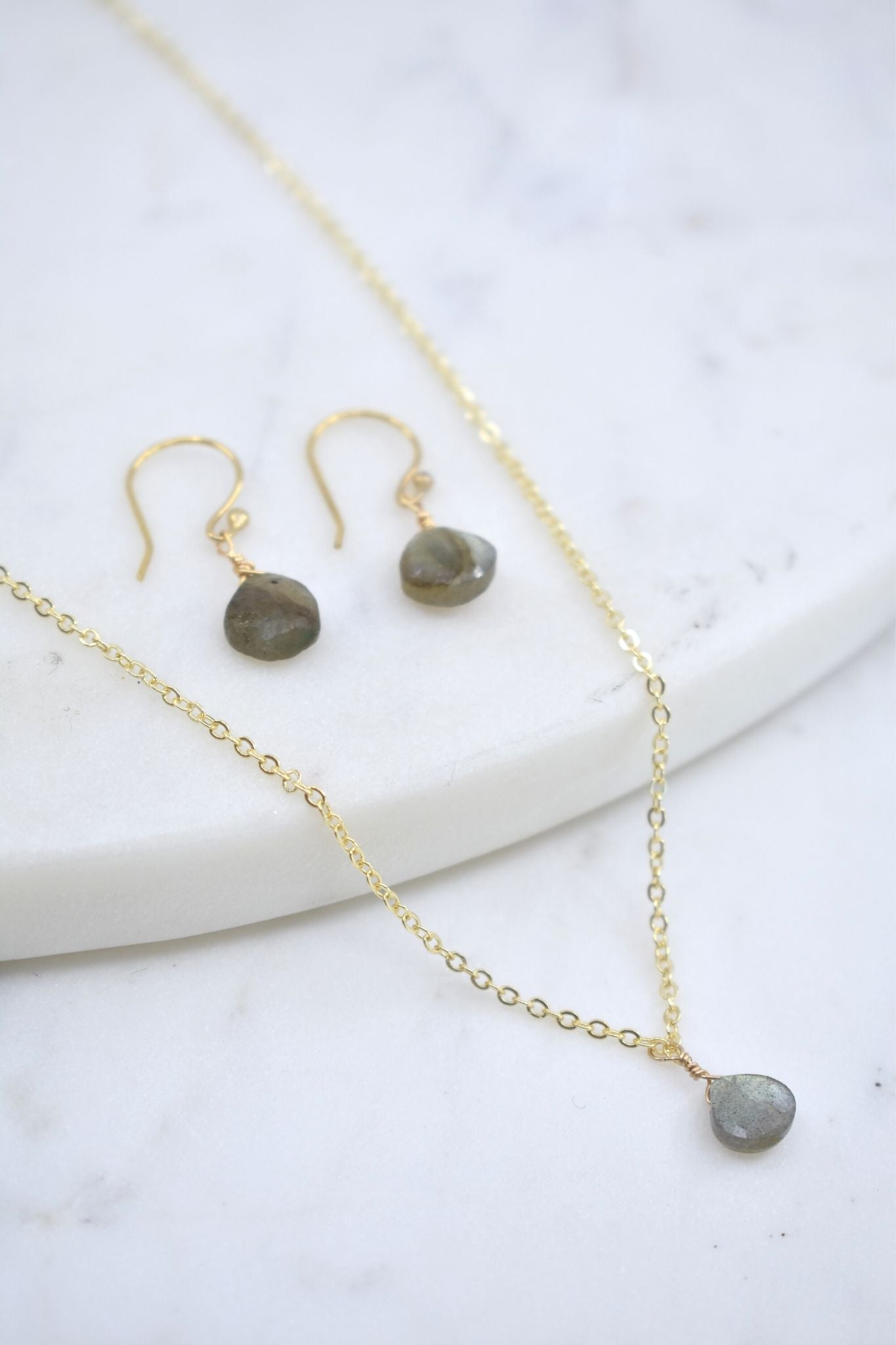 The Bailey Set in Labradorite