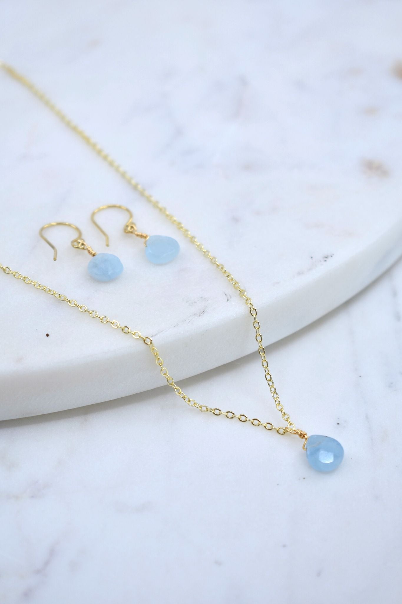 The Bailey Set in Aquamarine
